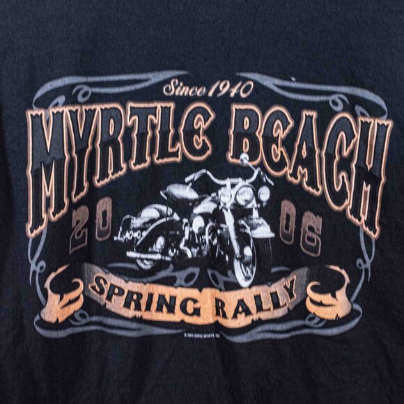 Myrtle Beach Spring Rally Biker Motorcycle T-Shirt XL Y2K Streetwear Grunge - Picture 6 of 6